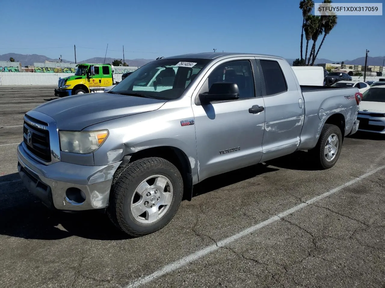 2013 Toyota Tundra Double Cab Sr5 VIN: 5TFUY5F1XDX317059 Lot: 76414854