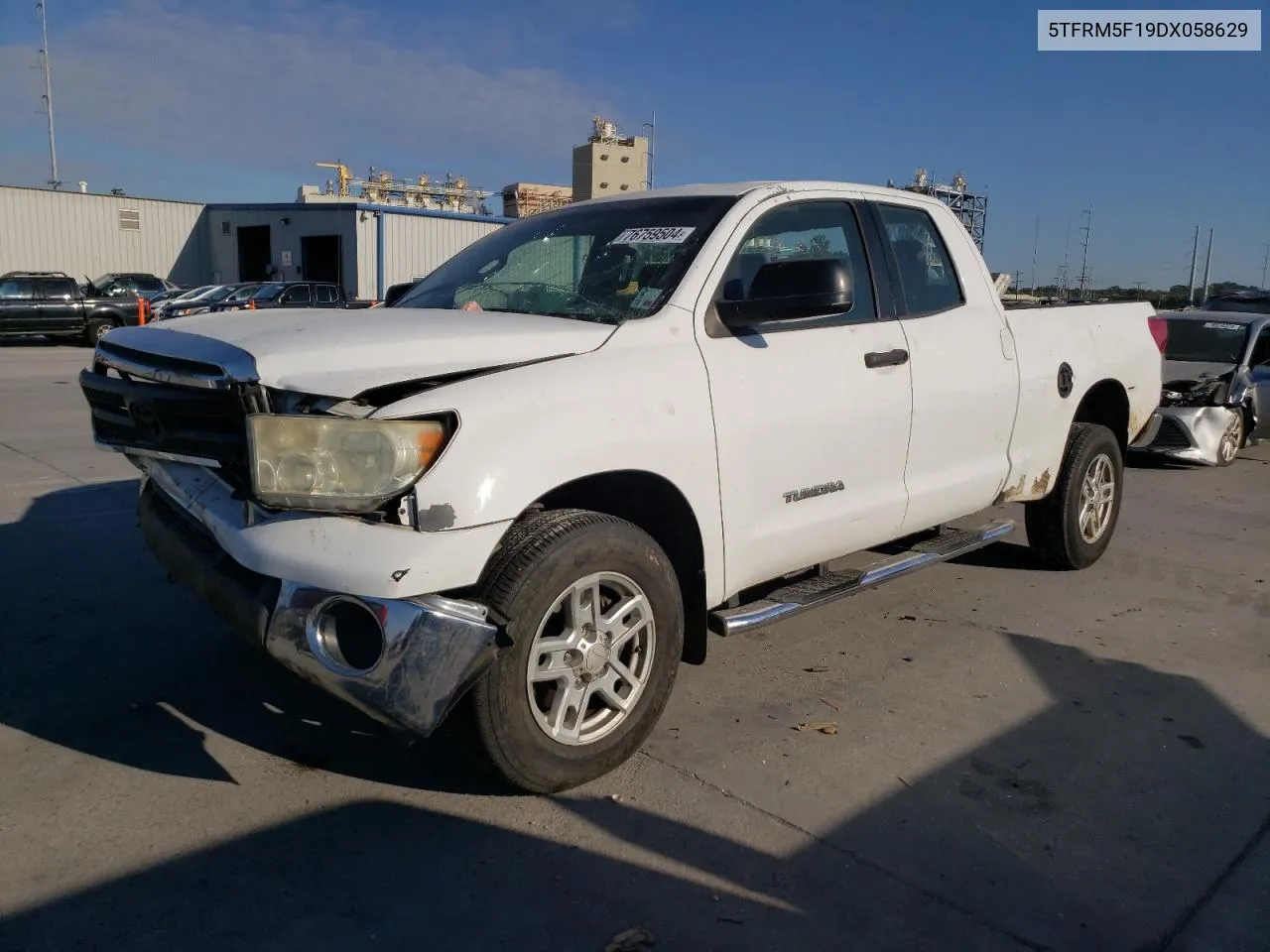 2013 Toyota Tundra Double Cab Sr5 VIN: 5TFRM5F19DX058629 Lot: 76759504