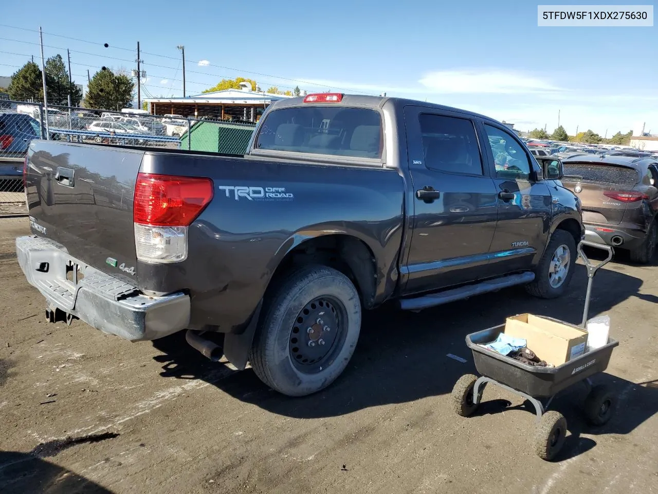 2013 Toyota Tundra Crewmax Sr5 VIN: 5TFDW5F1XDX275630 Lot: 77027594