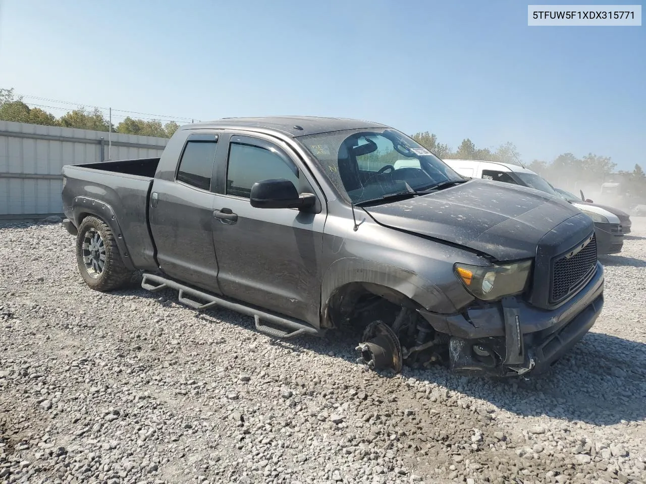 2013 Toyota Tundra Double Cab Sr5 VIN: 5TFUW5F1XDX315771 Lot: 77765664