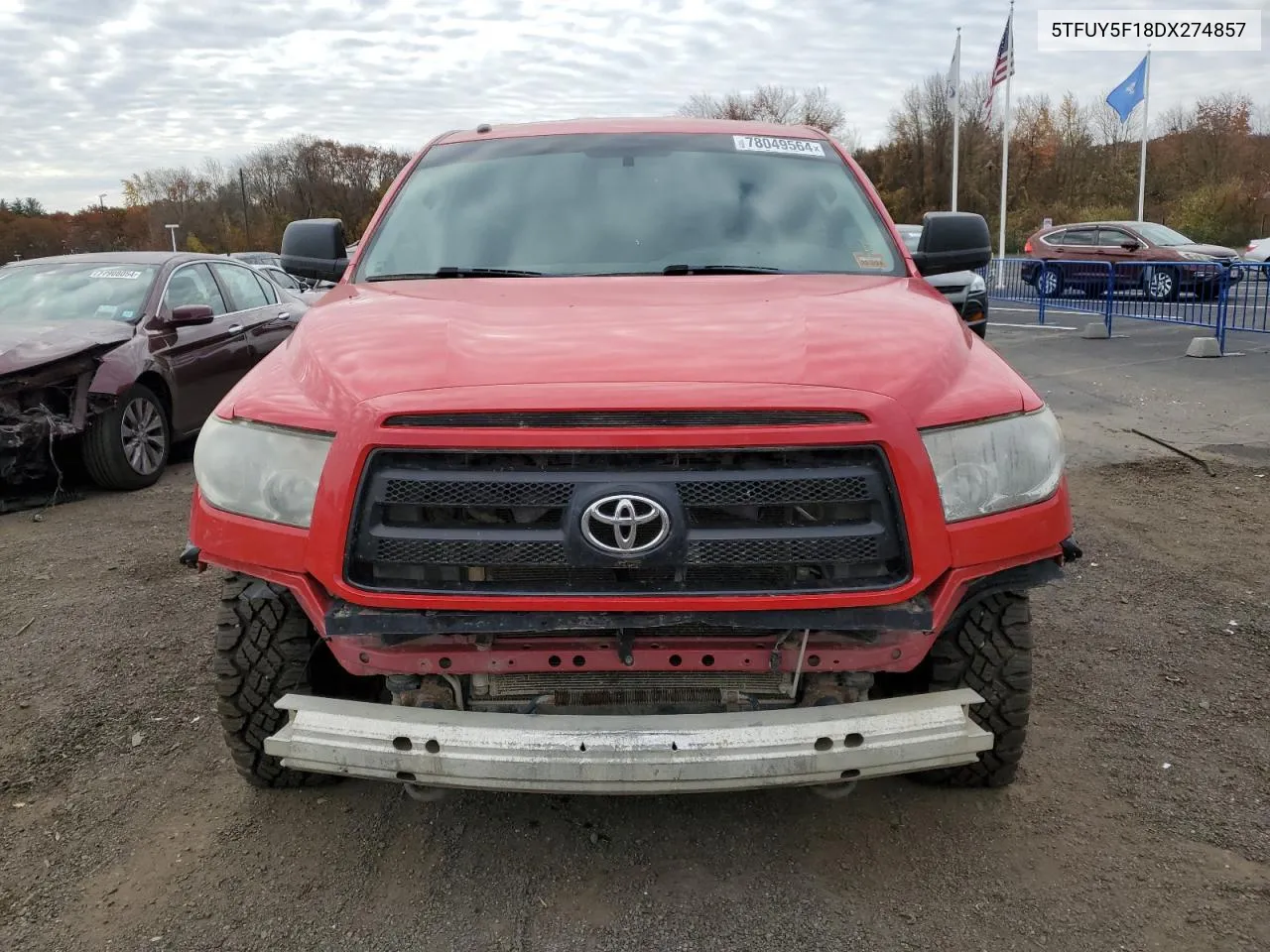 2013 Toyota Tundra Double Cab Sr5 VIN: 5TFUY5F18DX274857 Lot: 78049564