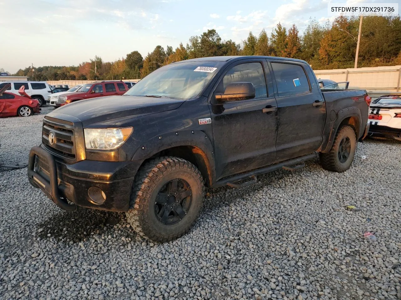 2013 Toyota Tundra Crewmax Sr5 VIN: 5TFDW5F17DX291736 Lot: 78080034