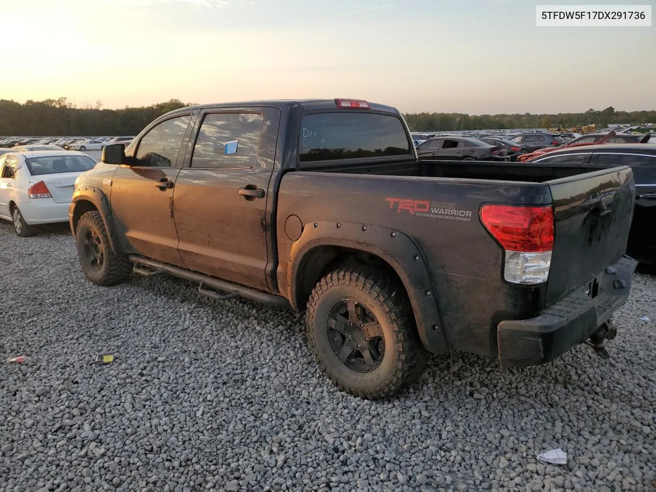 2013 Toyota Tundra Crewmax Sr5 VIN: 5TFDW5F17DX291736 Lot: 78080034