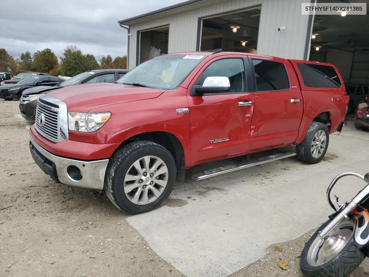 2013 Toyota Tundra Crewmax Limited VIN: 5TFHY5F14DX281385 Lot: 78442404