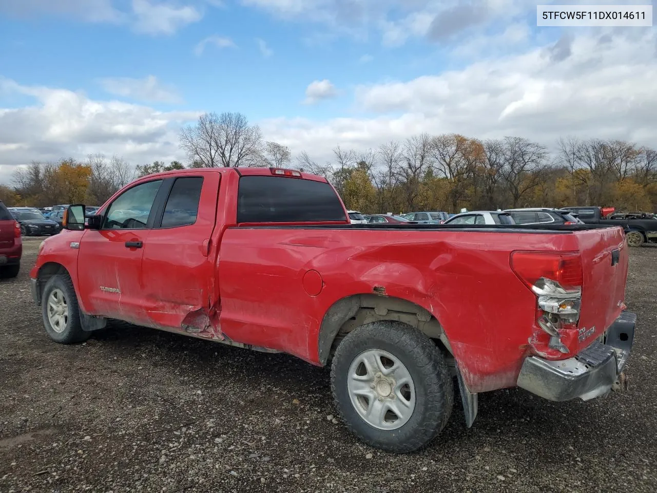 2013 Toyota Tundra Double Cab Sr5 VIN: 5TFCW5F11DX014611 Lot: 78608414