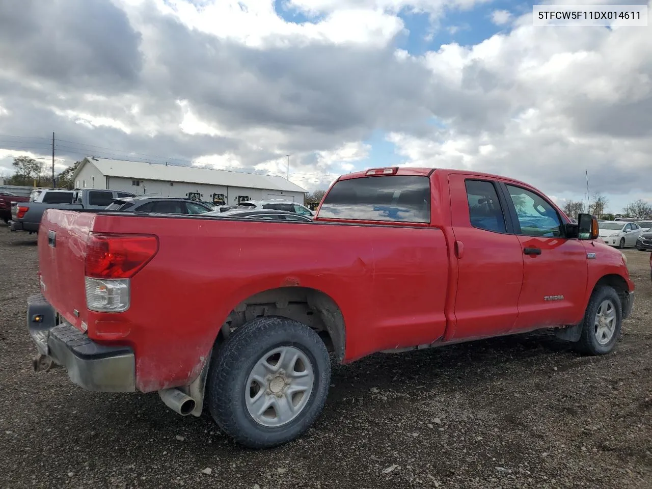 2013 Toyota Tundra Double Cab Sr5 VIN: 5TFCW5F11DX014611 Lot: 78608414