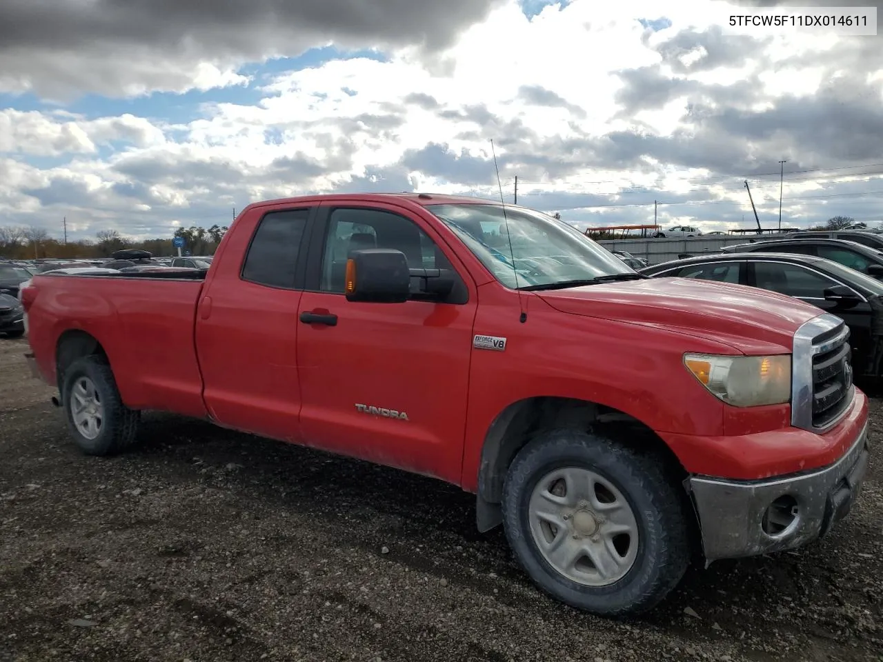 2013 Toyota Tundra Double Cab Sr5 VIN: 5TFCW5F11DX014611 Lot: 78608414