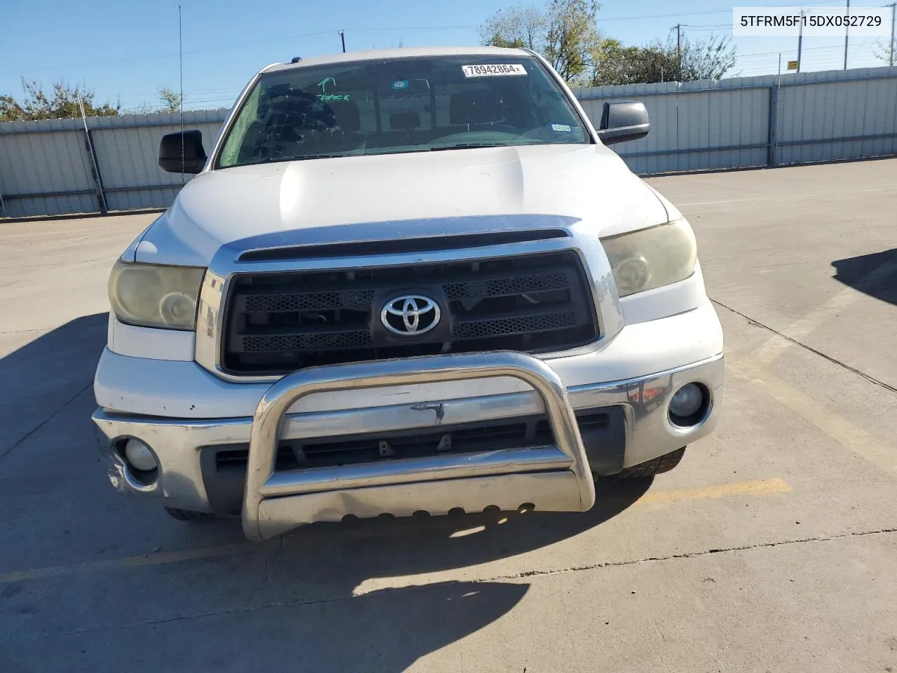 2013 Toyota Tundra Double Cab Sr5 VIN: 5TFRM5F15DX052729 Lot: 78942864