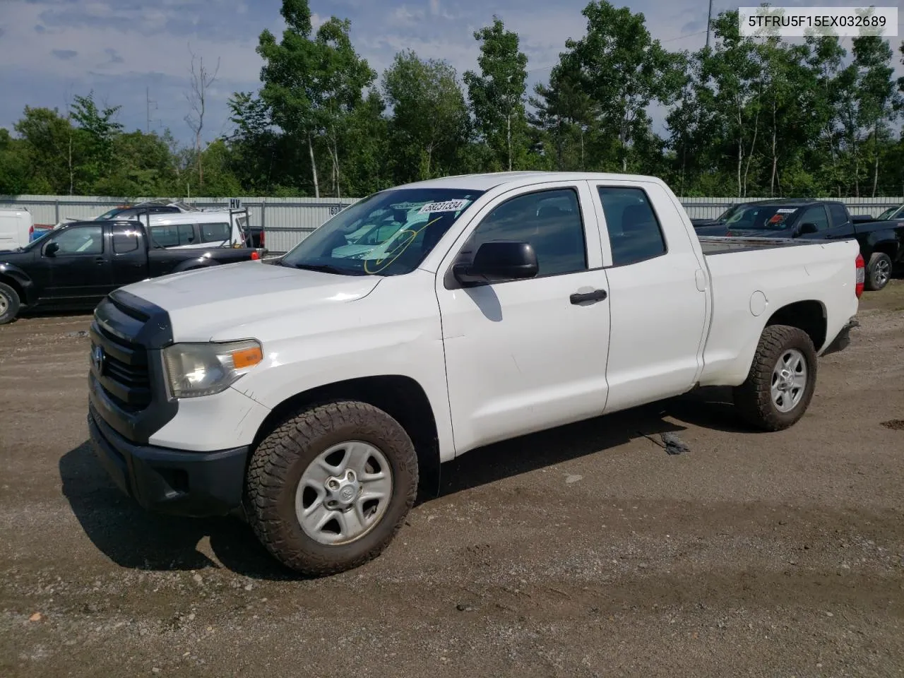 2014 Toyota Tundra Double Cab Sr/Sr5 VIN: 5TFRU5F15EX032689 Lot: 58231334