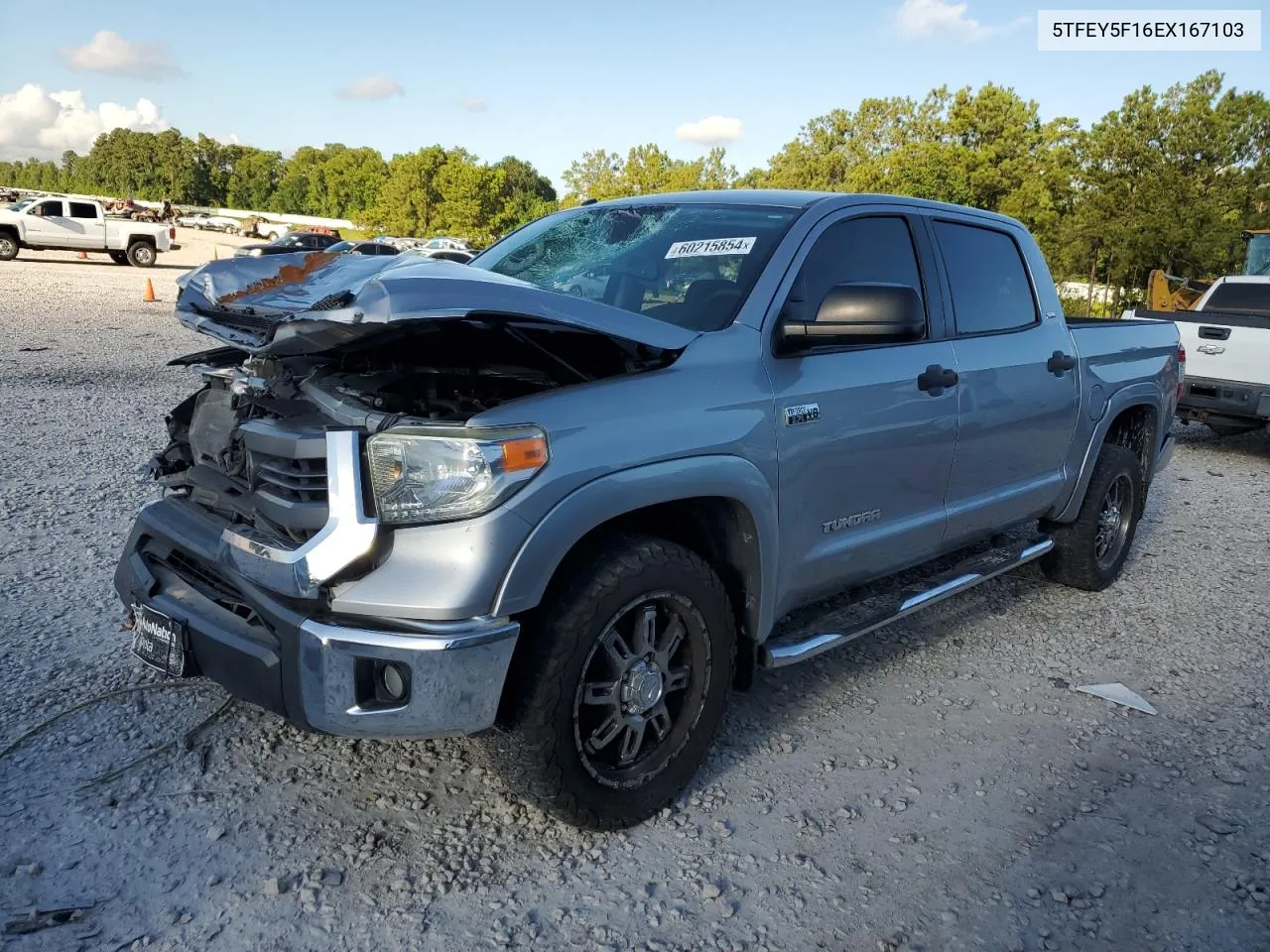 2014 Toyota Tundra Crewmax Sr5 VIN: 5TFEY5F16EX167103 Lot: 60215854