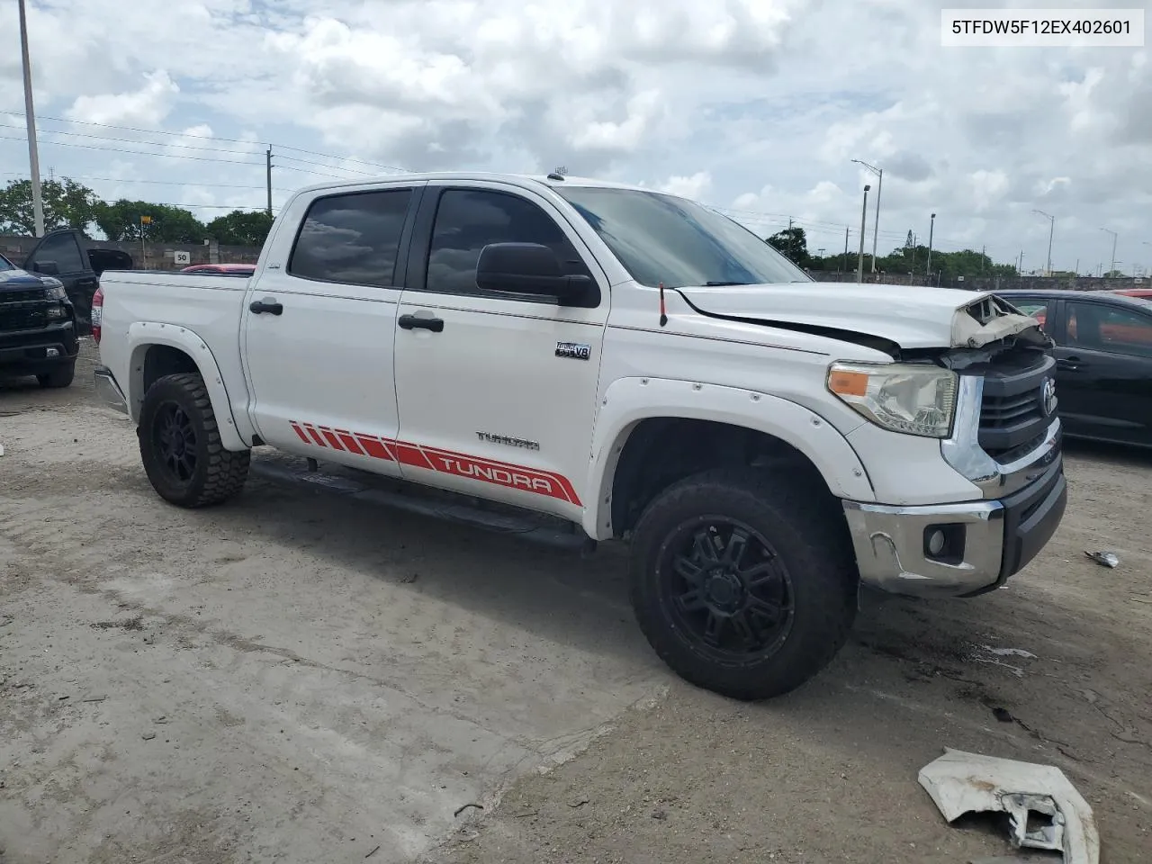 2014 Toyota Tundra Crewmax Sr5 VIN: 5TFDW5F12EX402601 Lot: 61822484