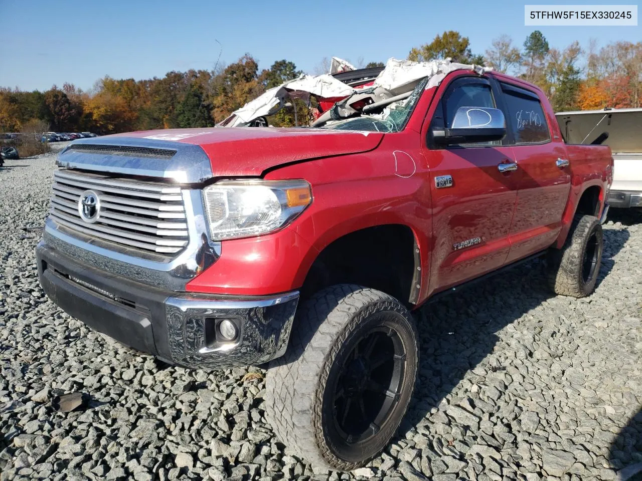 2014 Toyota Tundra Crewmax Limited VIN: 5TFHW5F15EX330245 Lot: 65217682