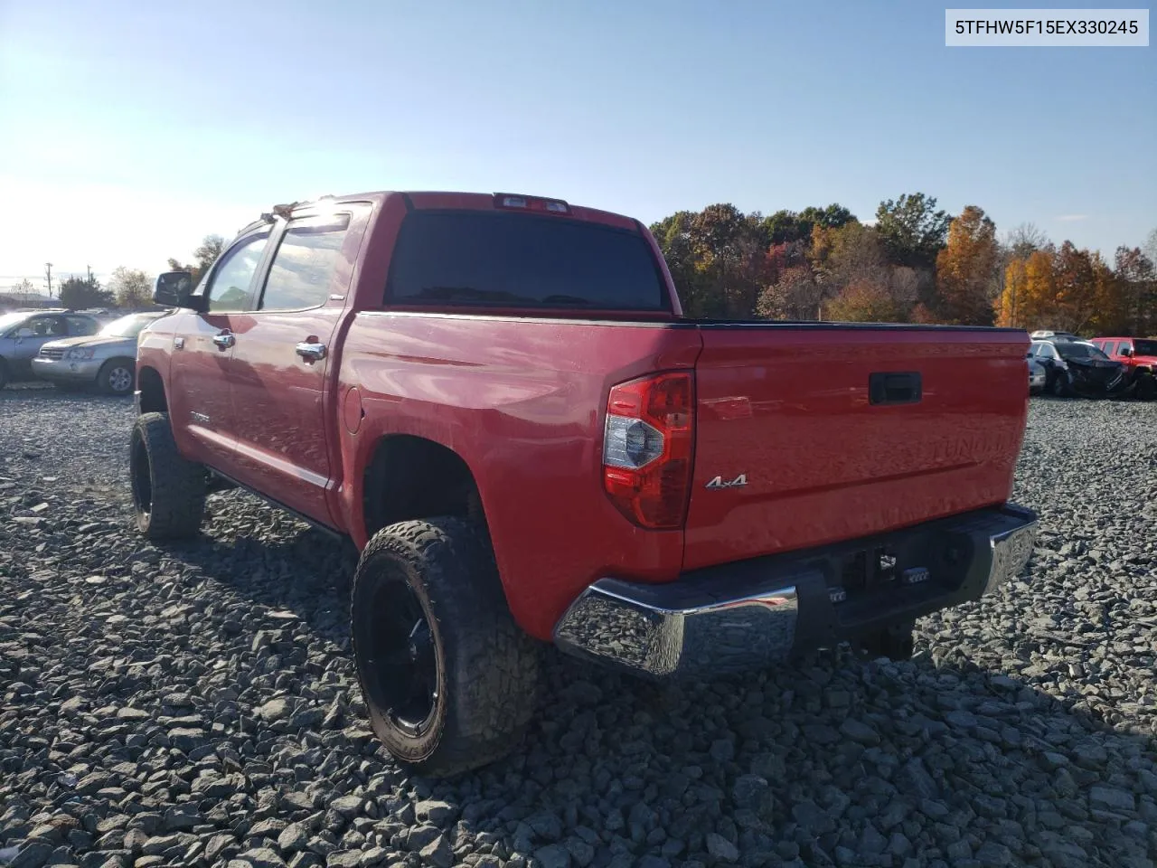 2014 Toyota Tundra Crewmax Limited VIN: 5TFHW5F15EX330245 Lot: 65217682