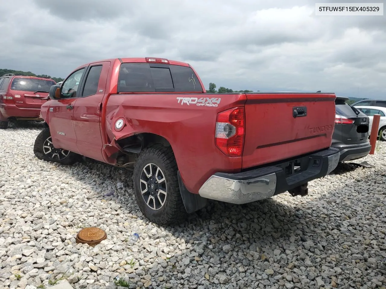 2014 Toyota Tundra Double Cab Sr VIN: 5TFUW5F15EX405329 Lot: 66078184