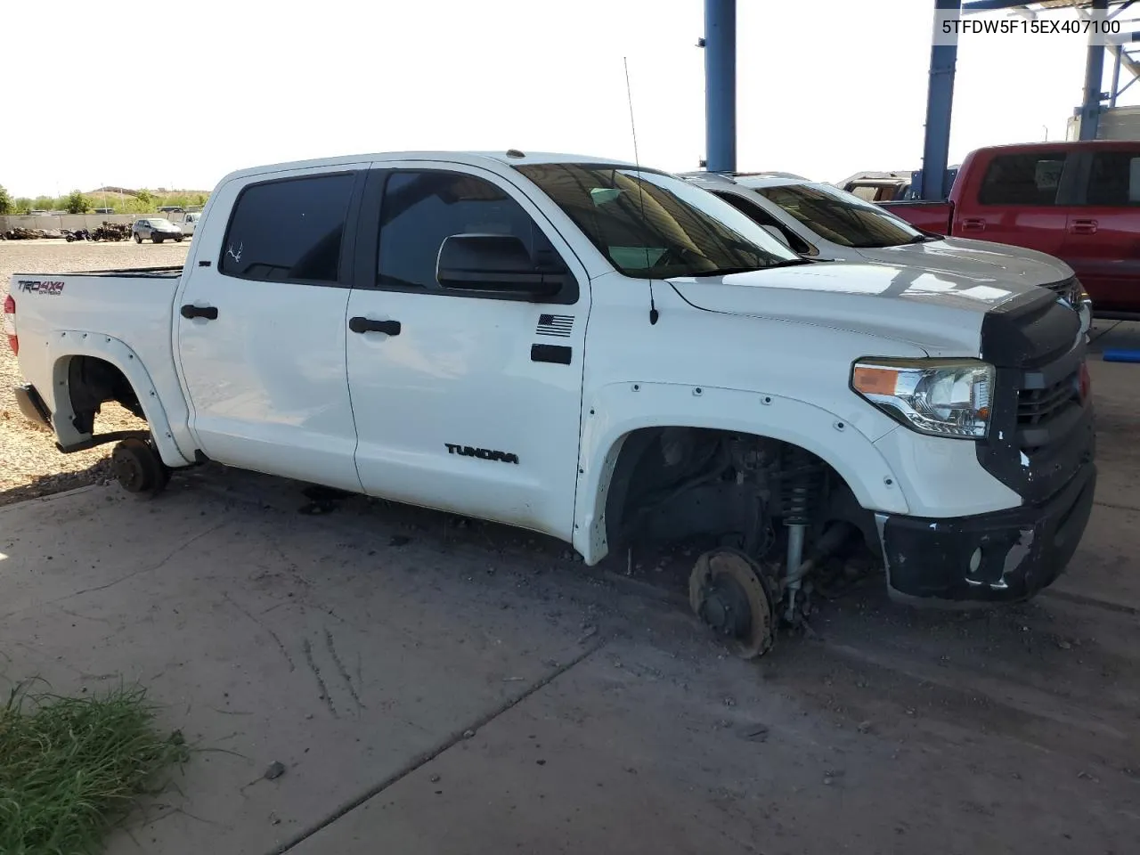 2014 Toyota Tundra Crewmax Sr5 VIN: 5TFDW5F15EX407100 Lot: 67163294