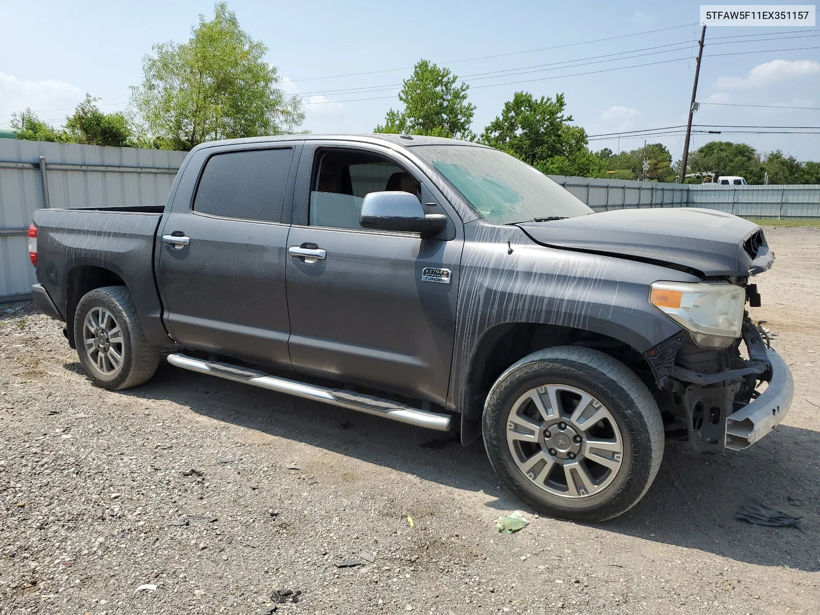 2014 Toyota Tundra Crewmax Platinum VIN: 5TFAW5F11EX351157 Lot: 67271714