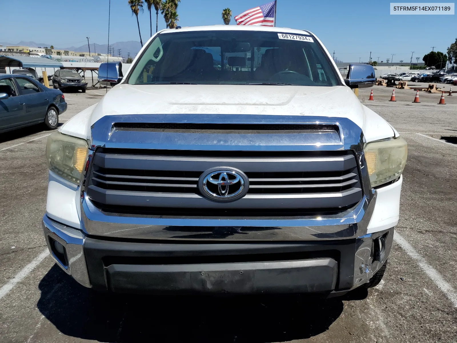 2014 Toyota Tundra Double Cab Sr VIN: 5TFRM5F14EX071189 Lot: 68127934