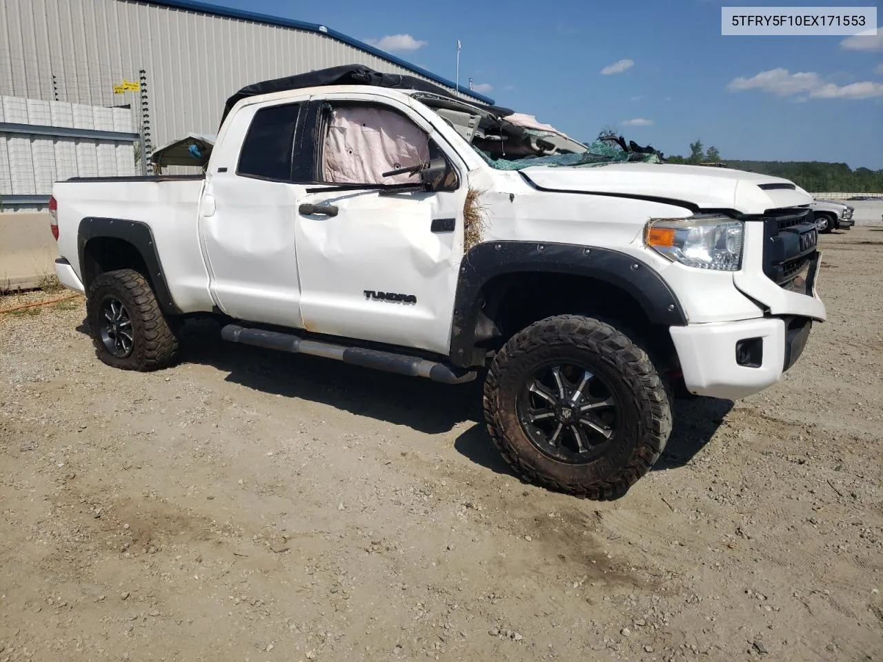 2014 Toyota Tundra Double Cab Sr VIN: 5TFRY5F10EX171553 Lot: 68540294