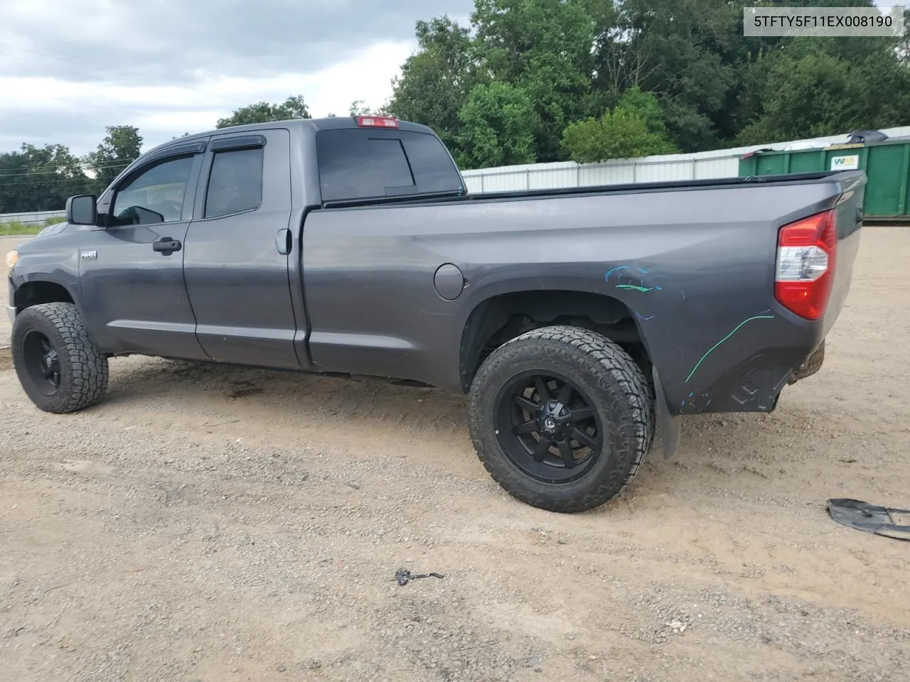 2014 Toyota Tundra Double Cab Sr VIN: 5TFTY5F11EX008190 Lot: 68797974