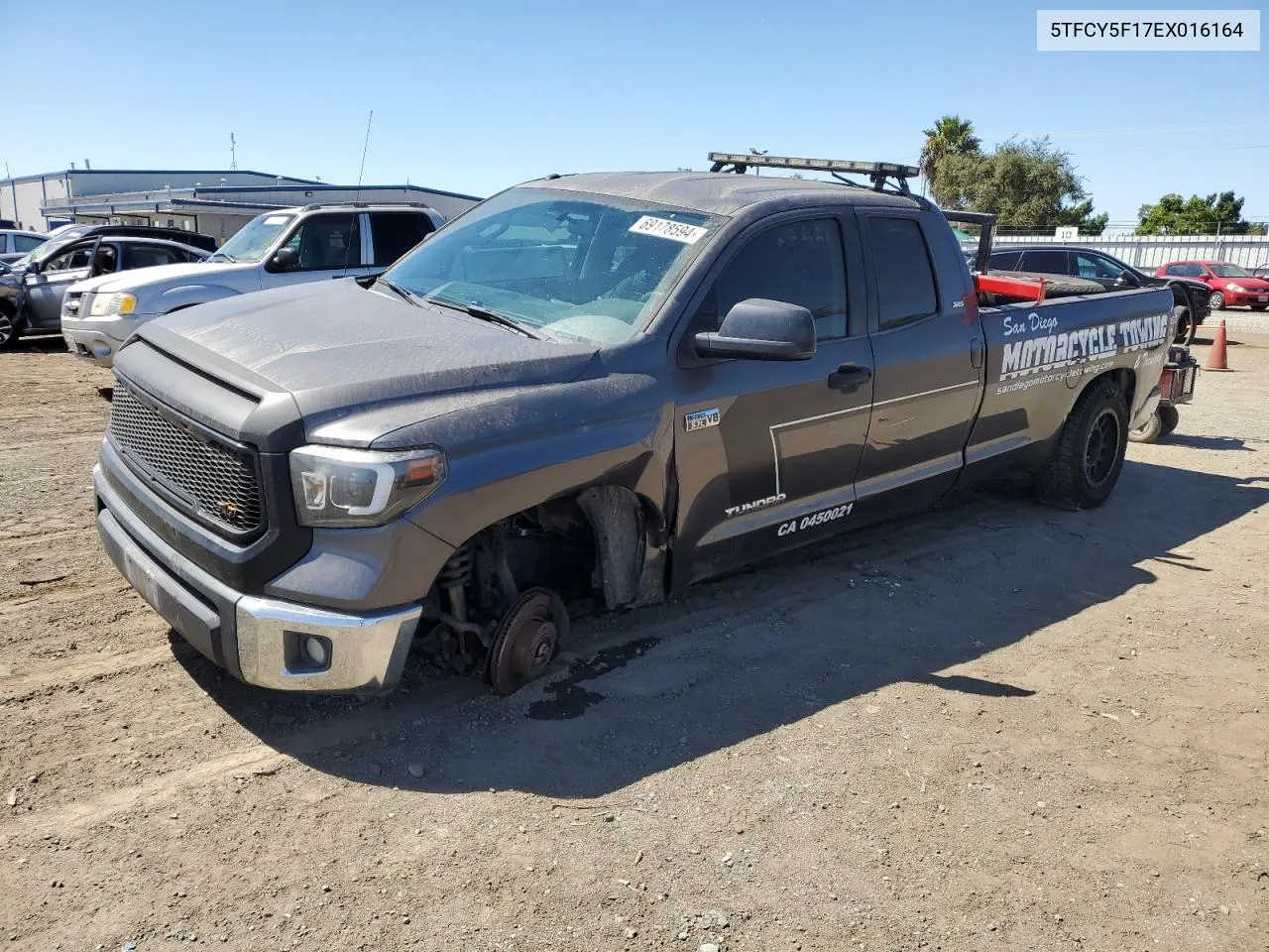 2014 Toyota Tundra Double Cab Sr VIN: 5TFCY5F17EX016164 Lot: 69178594