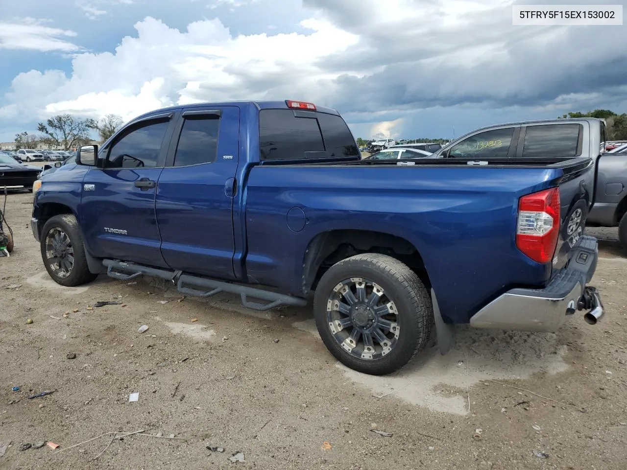 2014 Toyota Tundra Double Cab Sr VIN: 5TFRY5F15EX153002 Lot: 69457044