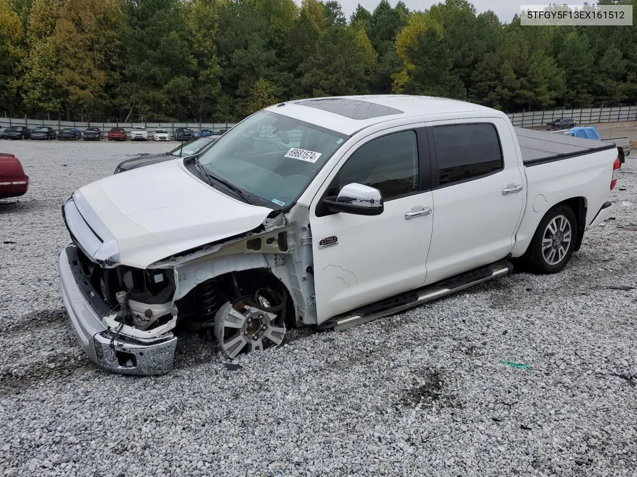 2014 Toyota Tundra Crewmax Platinum VIN: 5TFGY5F13EX161512 Lot: 69681574