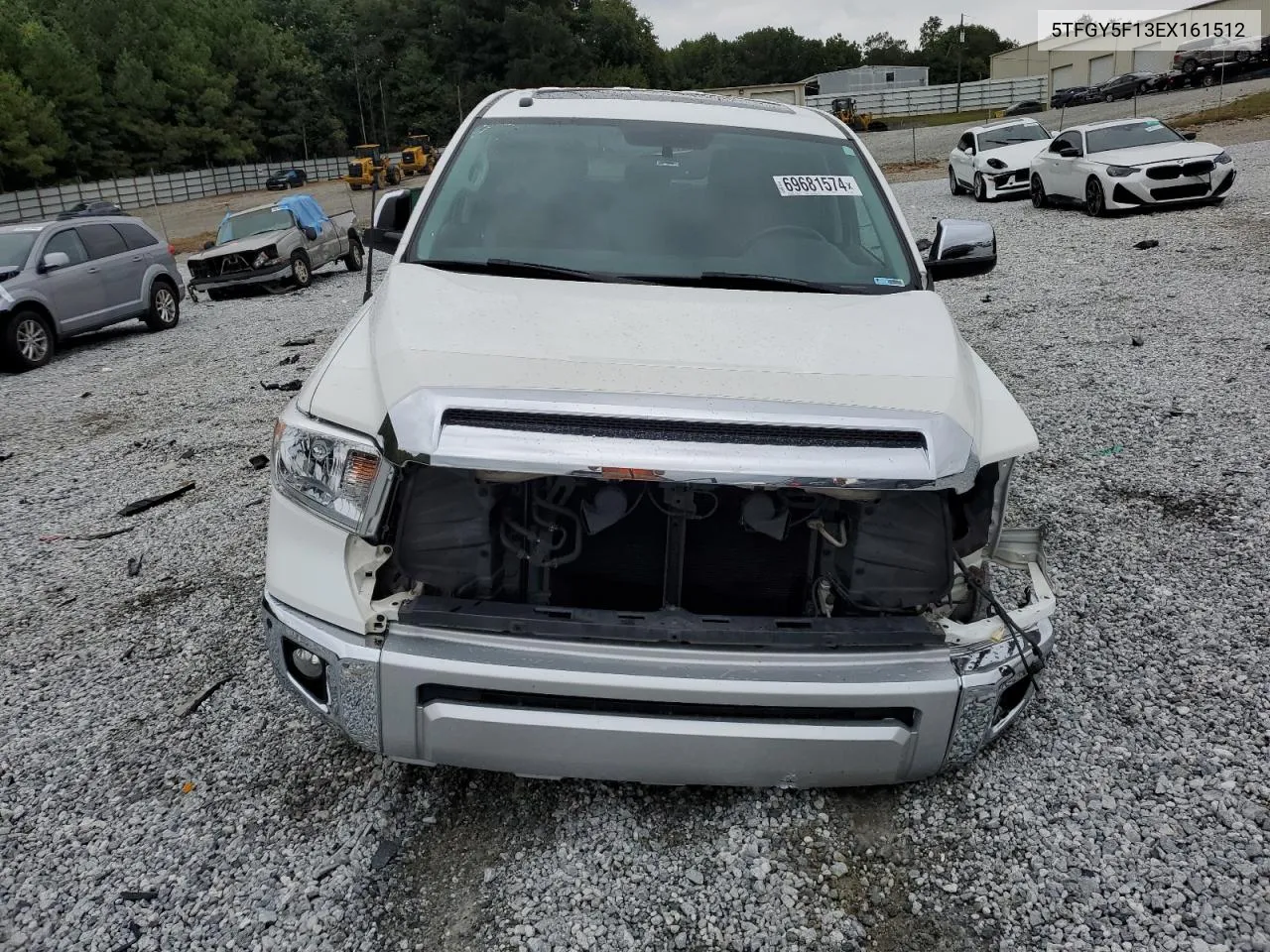 2014 Toyota Tundra Crewmax Platinum VIN: 5TFGY5F13EX161512 Lot: 69681574