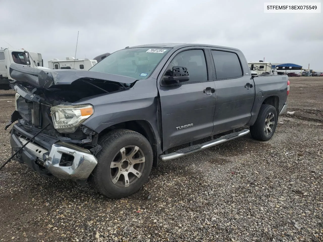 2014 Toyota Tundra Crewmax Sr5 VIN: 5TFEM5F18EX075549 Lot: 70401204