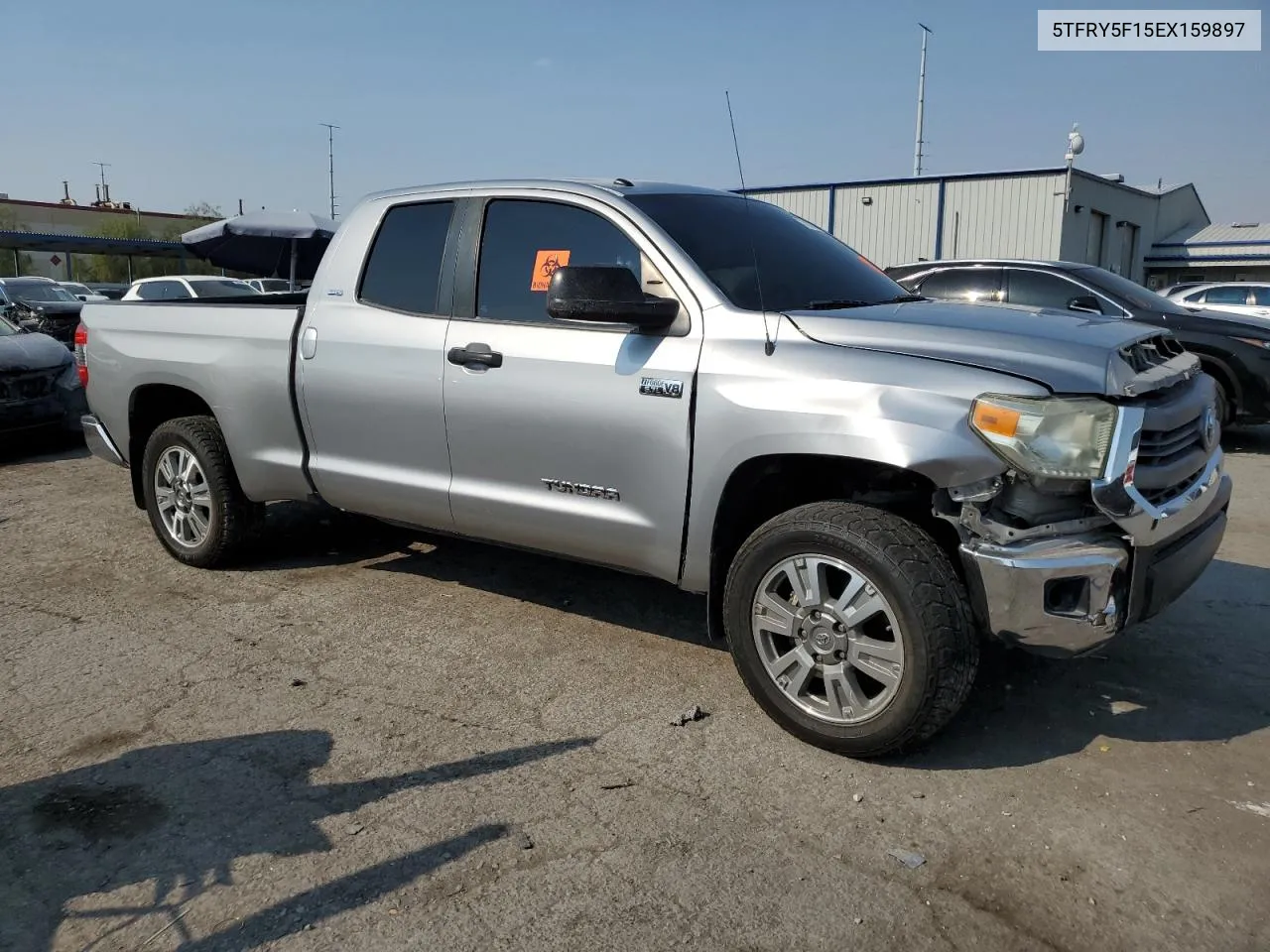 2014 Toyota Tundra Double Cab Sr VIN: 5TFRY5F15EX159897 Lot: 71026554