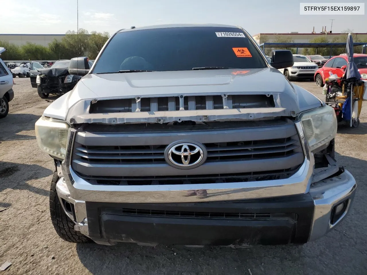 2014 Toyota Tundra Double Cab Sr VIN: 5TFRY5F15EX159897 Lot: 71026554