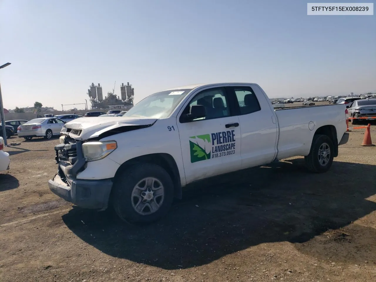 2014 Toyota Tundra Double Cab Sr VIN: 5TFTY5F15EX008239 Lot: 71373524