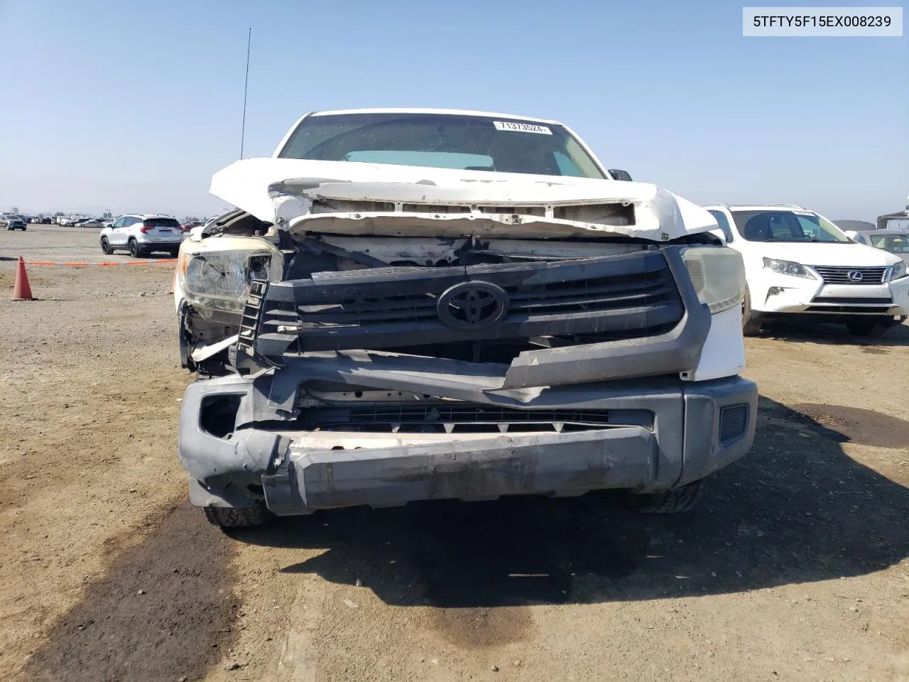 2014 Toyota Tundra Double Cab Sr VIN: 5TFTY5F15EX008239 Lot: 71373524