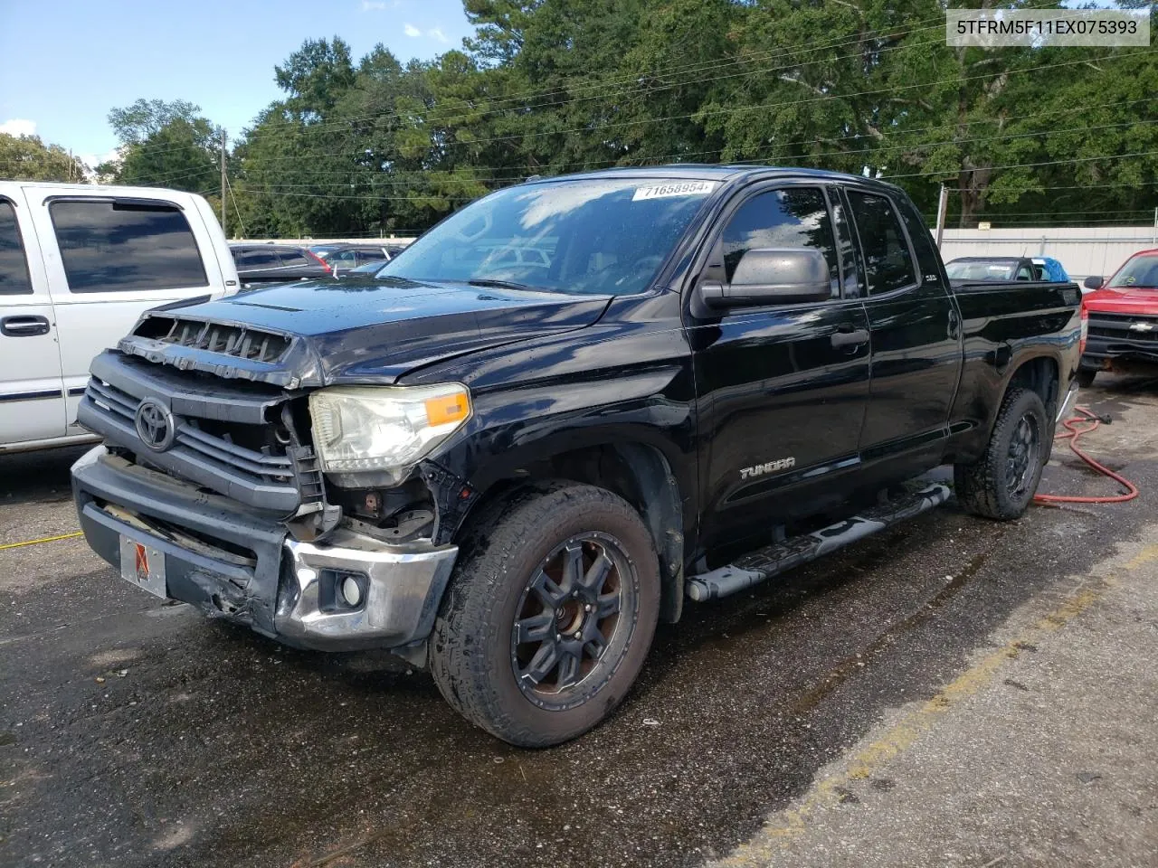 2014 Toyota Tundra Double Cab Sr VIN: 5TFRM5F11EX075393 Lot: 71658954