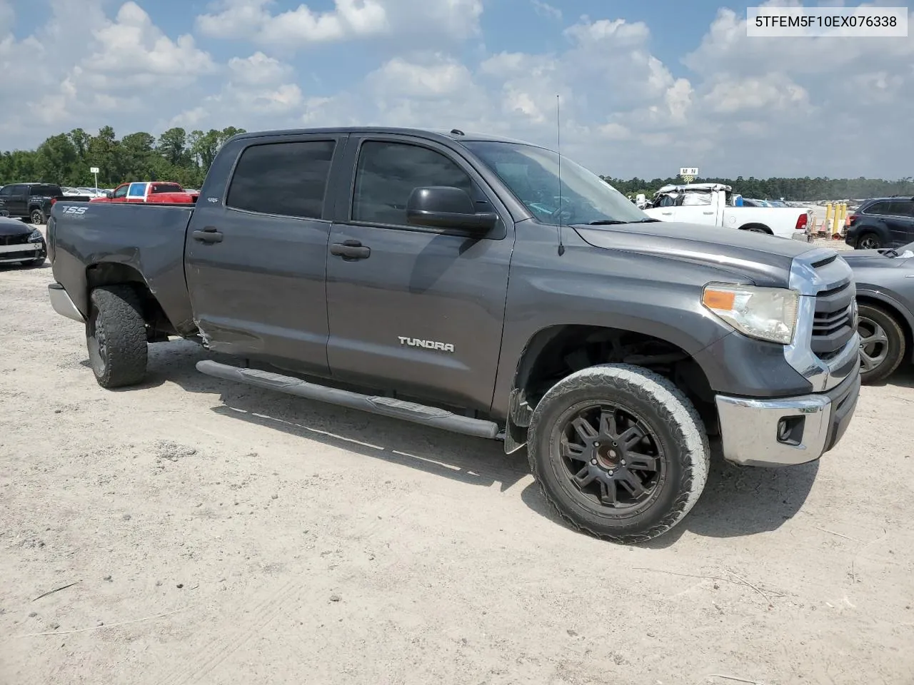 2014 Toyota Tundra Crewmax Sr5 VIN: 5TFEM5F10EX076338 Lot: 72097584