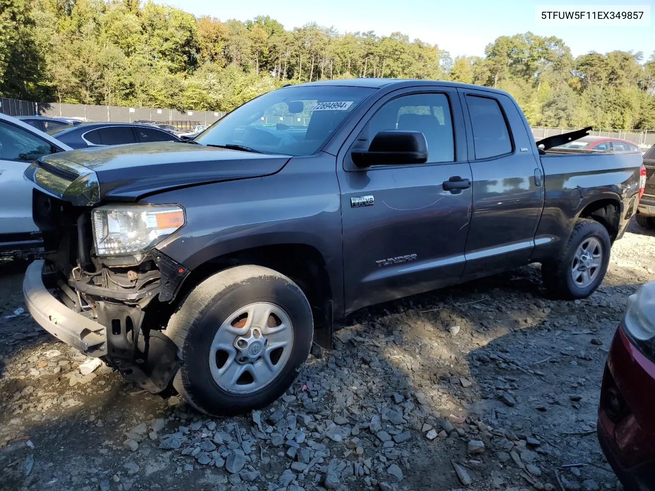 5TFUW5F11EX349857 2014 Toyota Tundra Double Cab Sr