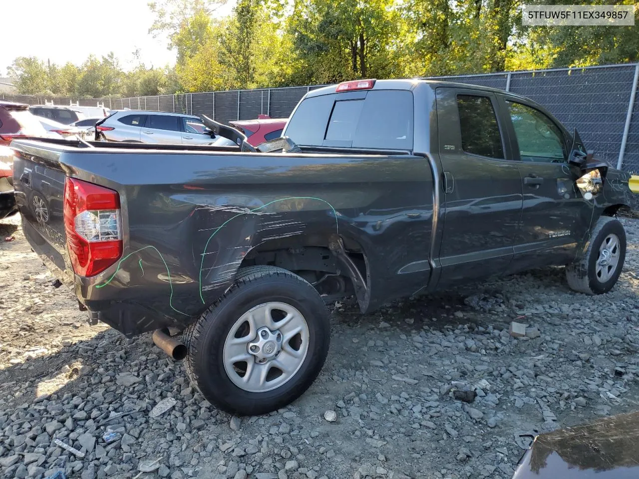 2014 Toyota Tundra Double Cab Sr VIN: 5TFUW5F11EX349857 Lot: 72894994