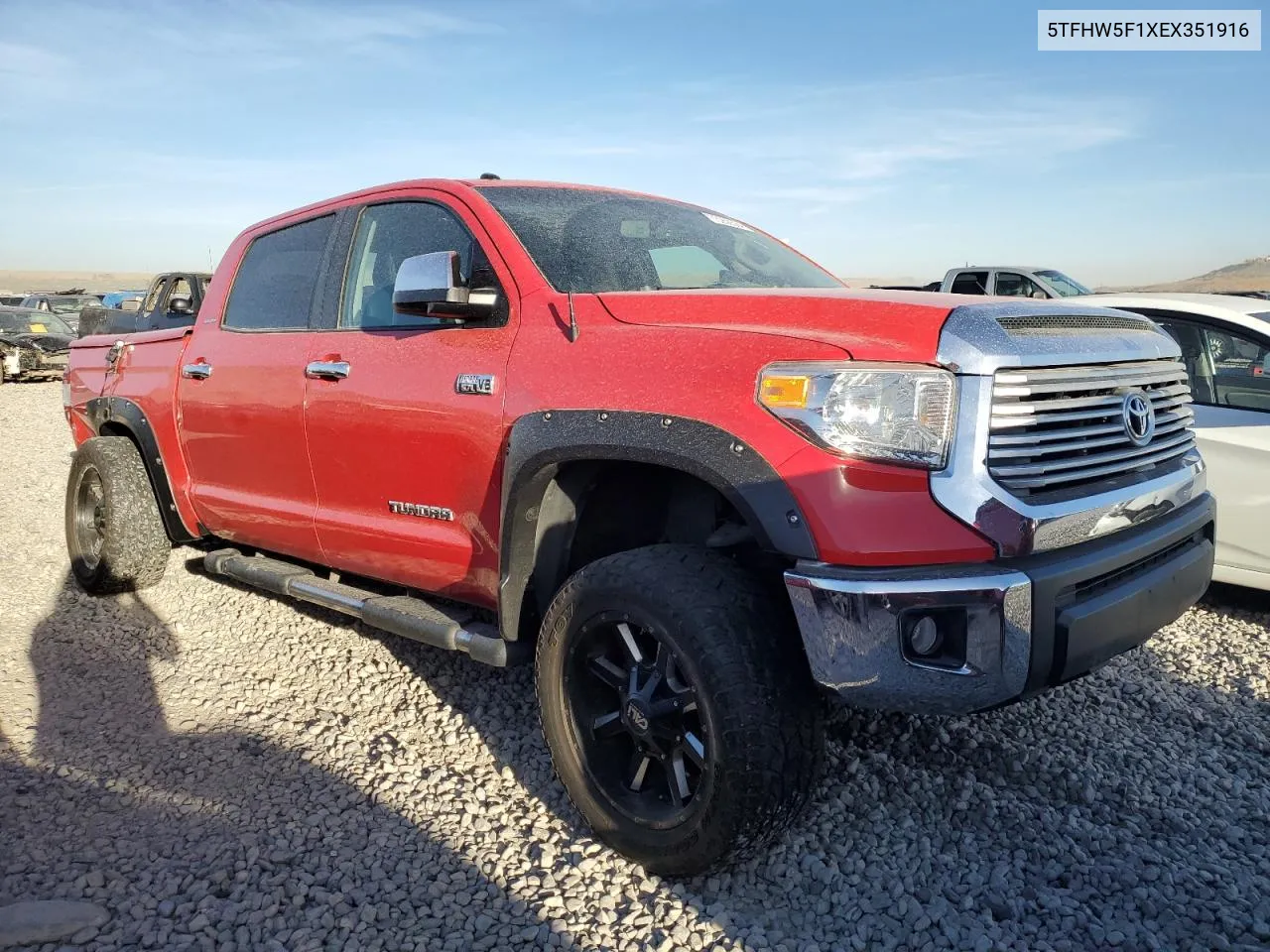 2014 Toyota Tundra Crewmax Limited VIN: 5TFHW5F1XEX351916 Lot: 73250584