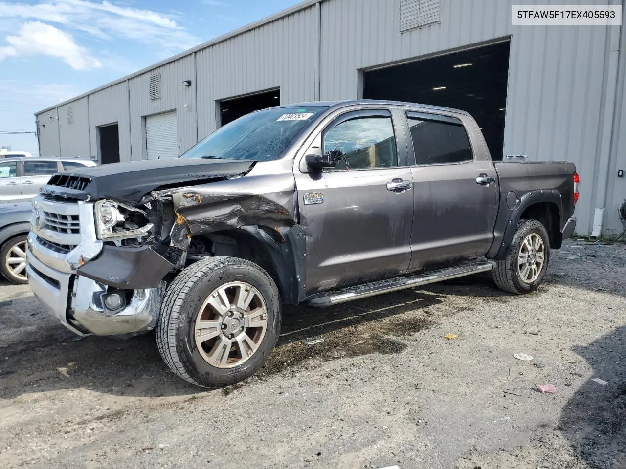 2014 Toyota Tundra Crewmax Platinum VIN: 5TFAW5F17EX405593 Lot: 73403524