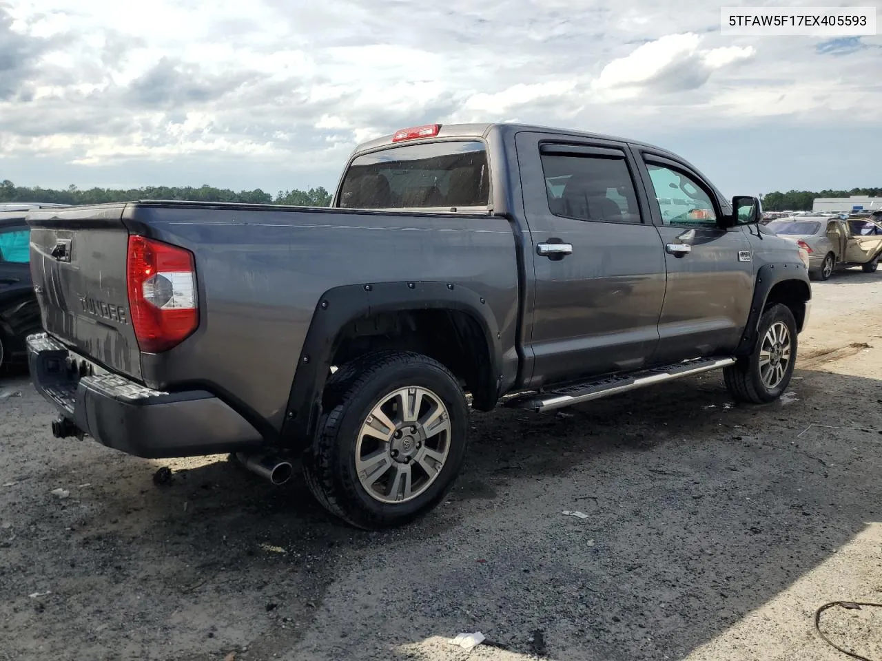 2014 Toyota Tundra Crewmax Platinum VIN: 5TFAW5F17EX405593 Lot: 73403524