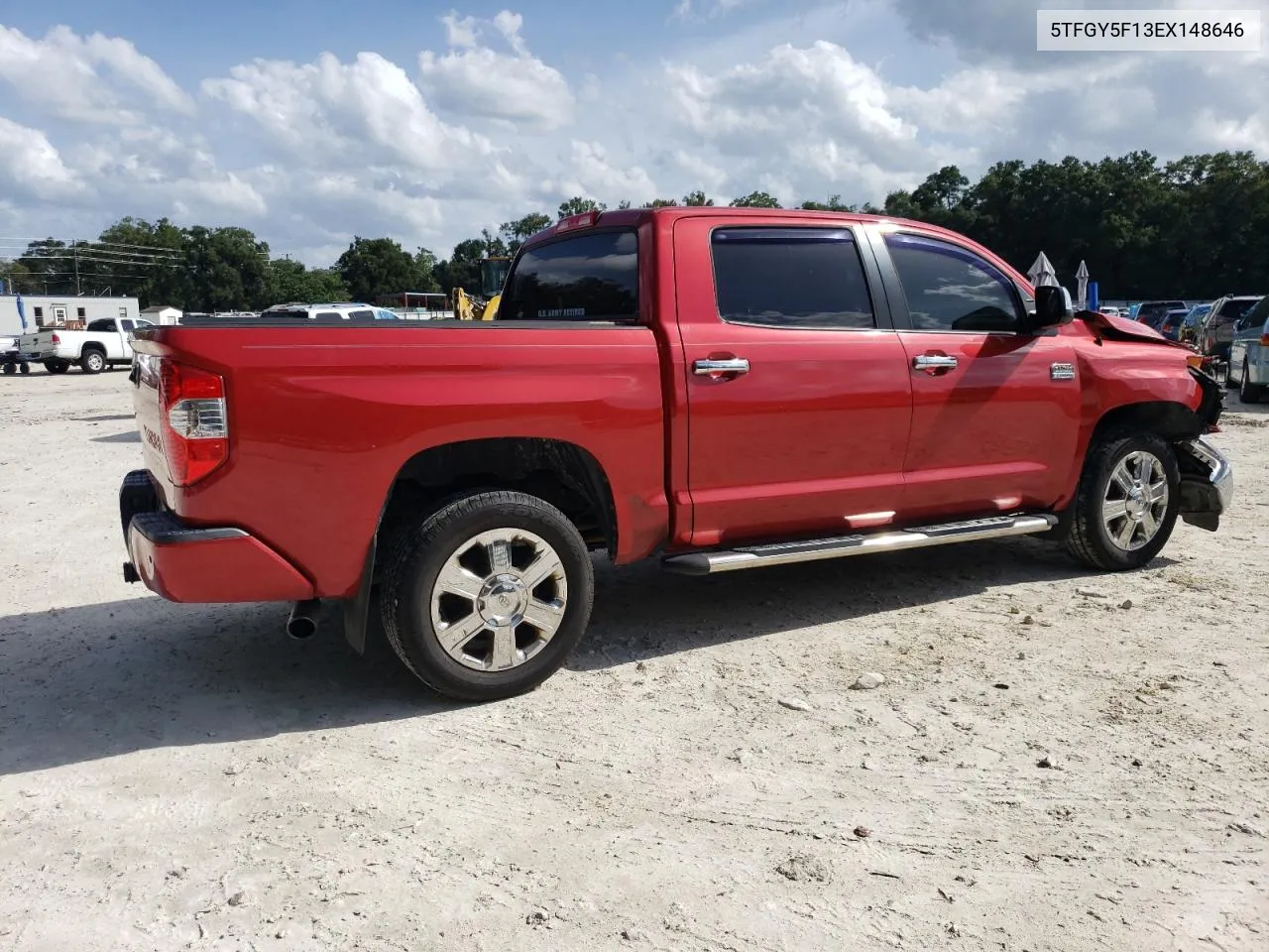 2014 Toyota Tundra Crewmax Platinum VIN: 5TFGY5F13EX148646 Lot: 73586284