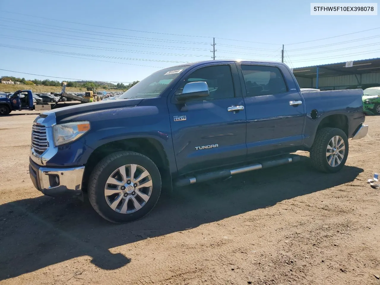 2014 Toyota Tundra Crewmax Limited VIN: 5TFHW5F10EX398078 Lot: 73813564