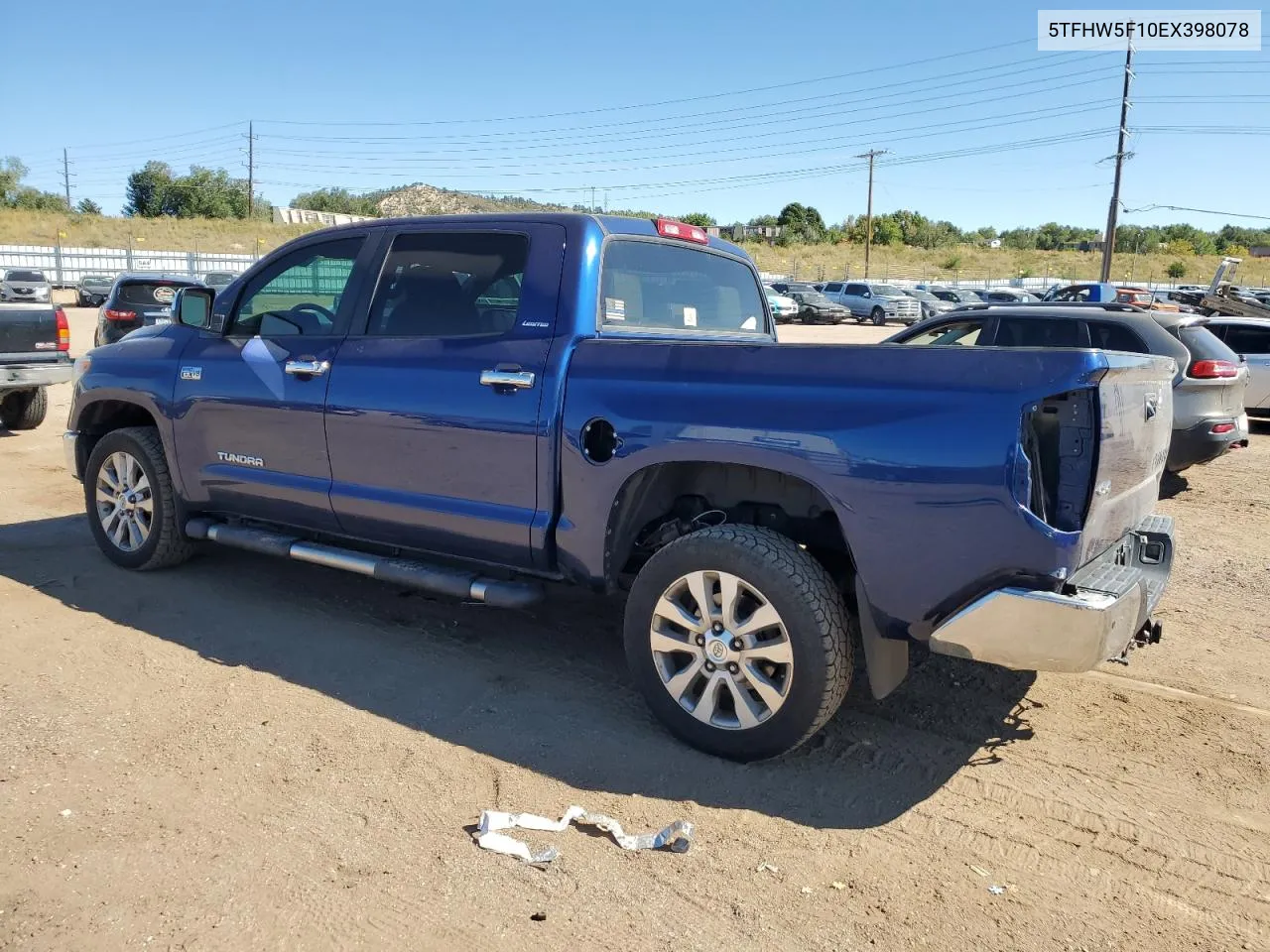 2014 Toyota Tundra Crewmax Limited VIN: 5TFHW5F10EX398078 Lot: 73813564