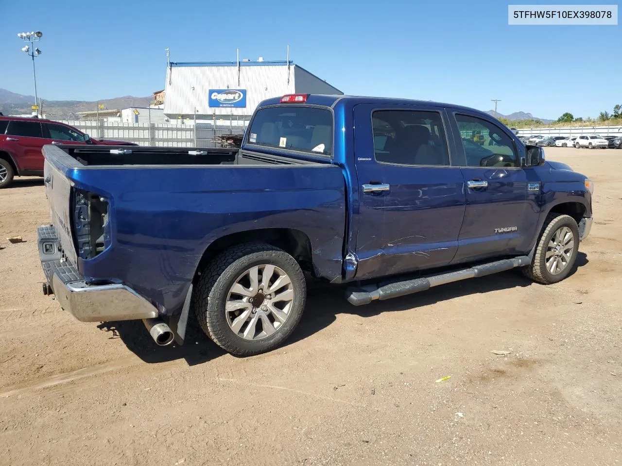 2014 Toyota Tundra Crewmax Limited VIN: 5TFHW5F10EX398078 Lot: 73813564