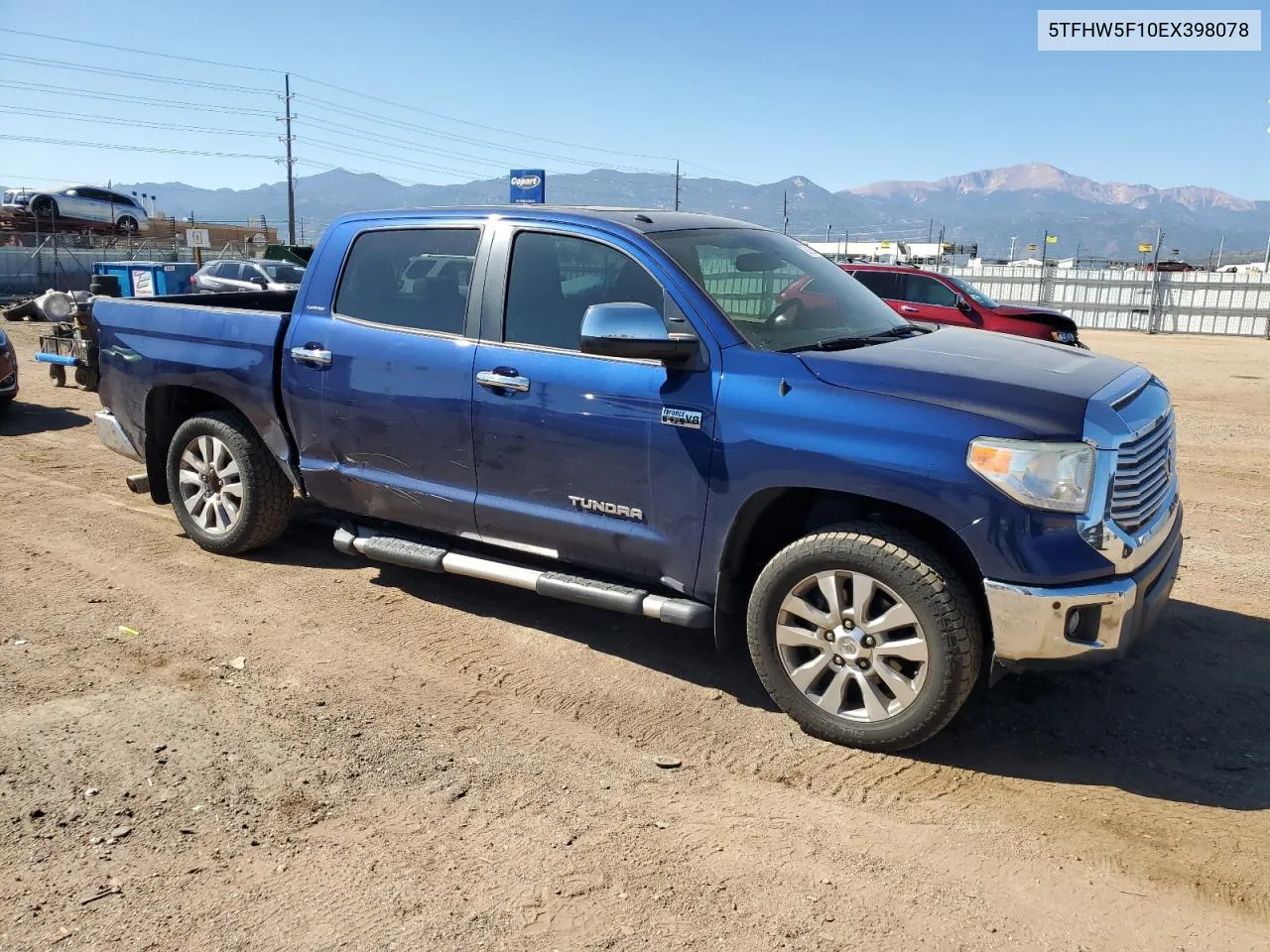 2014 Toyota Tundra Crewmax Limited VIN: 5TFHW5F10EX398078 Lot: 73813564