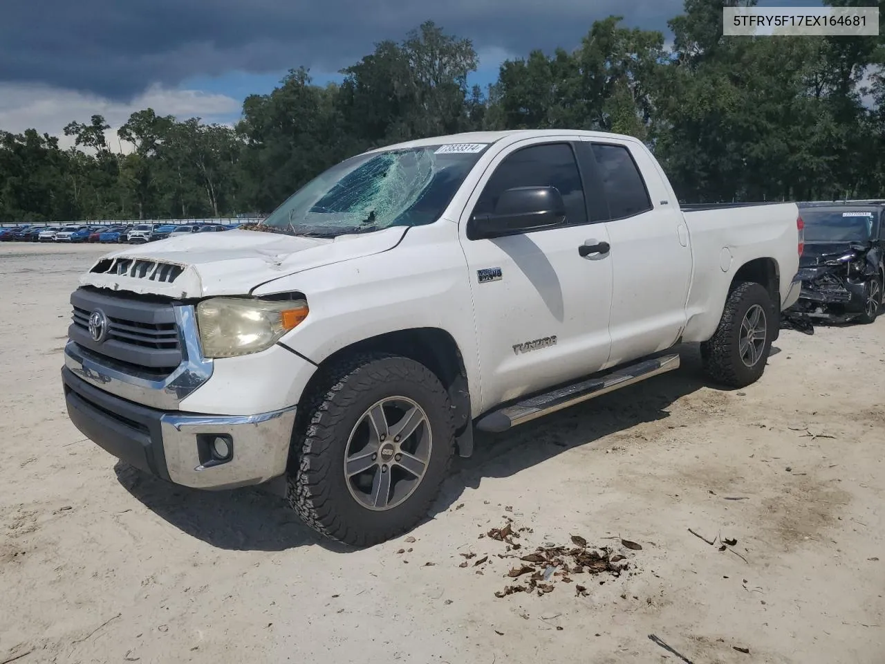 2014 Toyota Tundra Double Cab Sr VIN: 5TFRY5F17EX164681 Lot: 73833314