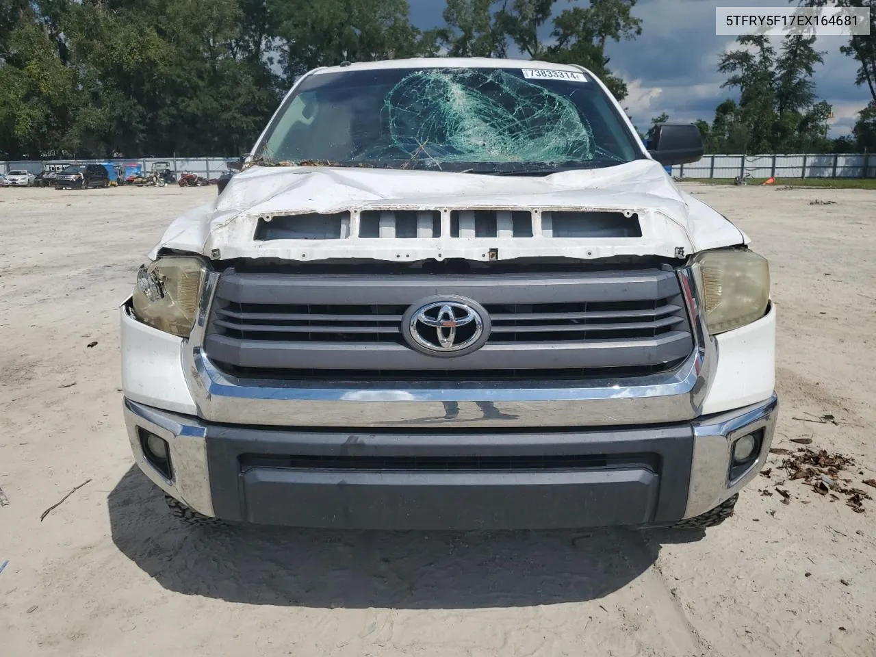 2014 Toyota Tundra Double Cab Sr VIN: 5TFRY5F17EX164681 Lot: 73833314