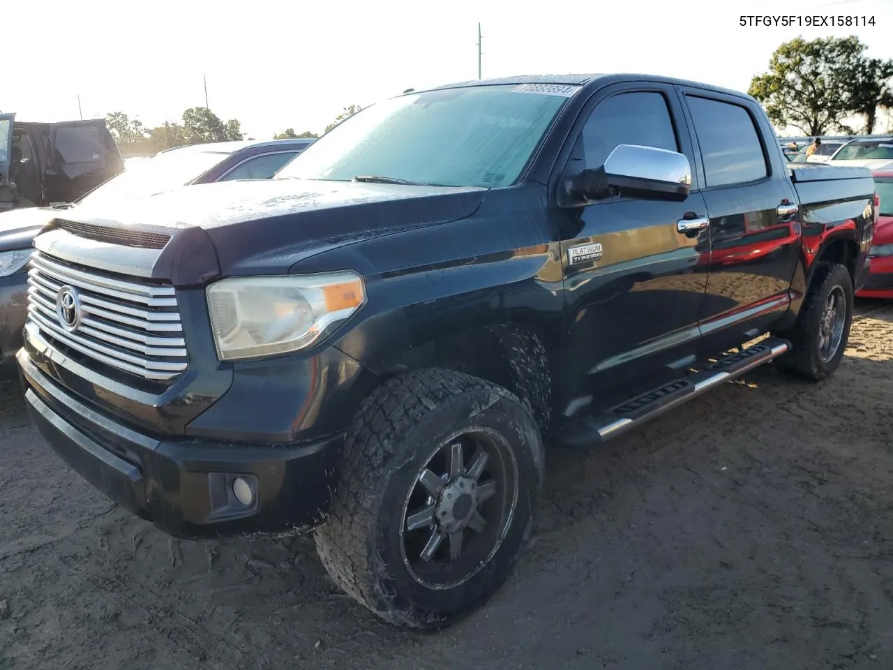 2014 Toyota Tundra Crewmax Platinum VIN: 5TFGY5F19EX158114 Lot: 73883894