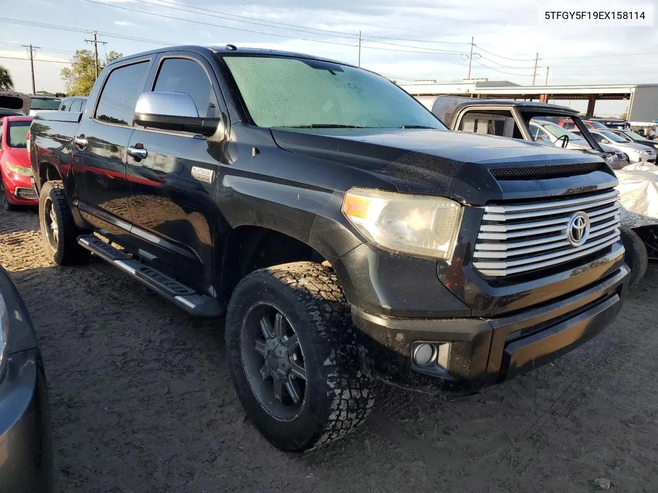 2014 Toyota Tundra Crewmax Platinum VIN: 5TFGY5F19EX158114 Lot: 73883894