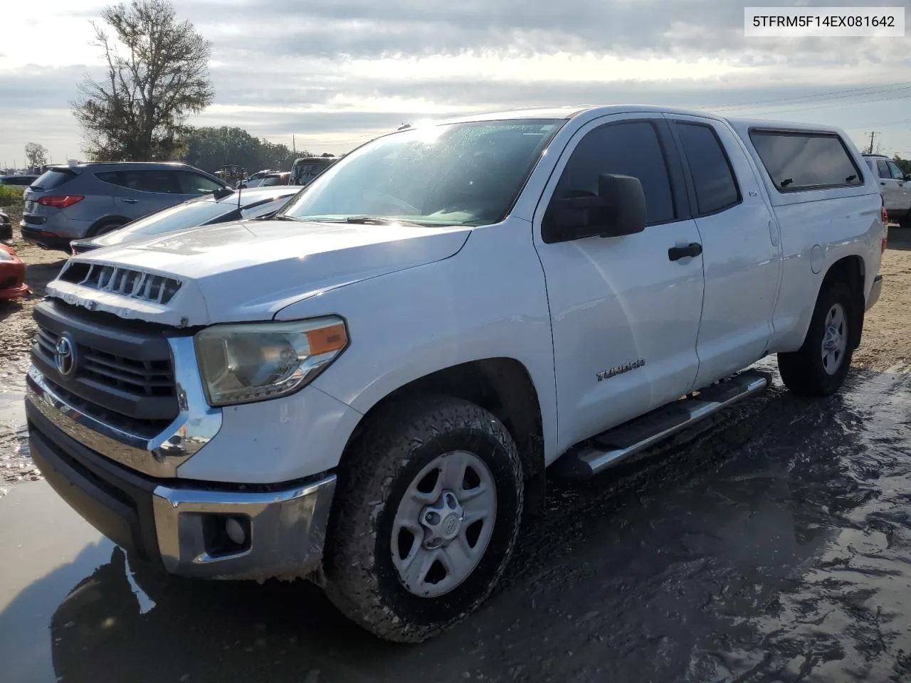 2014 Toyota Tundra Double Cab Sr VIN: 5TFRM5F14EX081642 Lot: 74052734