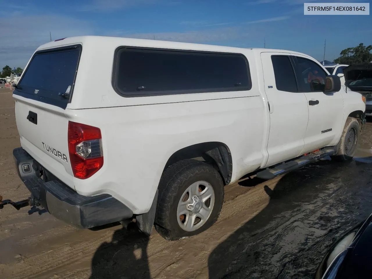 2014 Toyota Tundra Double Cab Sr VIN: 5TFRM5F14EX081642 Lot: 74052734